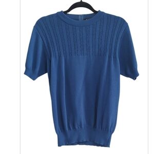 Union Made Blue Short Sleeve Top Size M